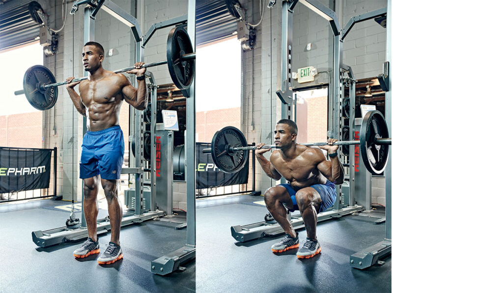 Narrow-stance Barbell Squat